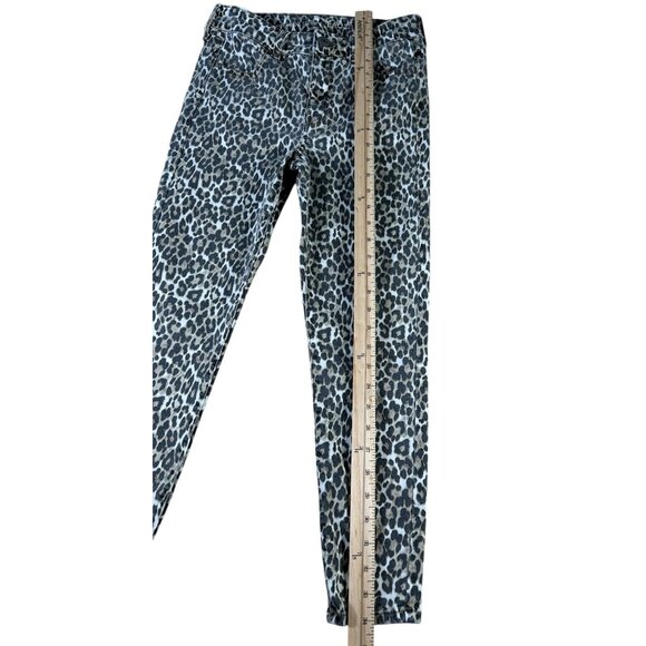 American Eagle Leopard Print Jegging Jeans Women's Sz 4 X -Short Ankle Stretch - Picture 6 of 13